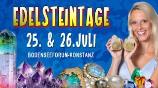 💎✨ Am 25.+26. Juli GLÄNZT und FUNKELND es im Bodenseeforum Konstanz! ✨💎

🌍 Entdeckt auf den Edelsteintagen Konstanz über 60 internationale Aussteller mit atemberaubenden Edelsteinen, Kristallen, Mineralien, Fossilien und einzigartigem Schmuck. 💍✨

💎 Seltene Schätze entdecken
🔥 Live-Schleifvorführungen erleben
✨ Einzigartige Schmuckstücke finden

👨‍👩‍👧‍👦 Kinder bis 14 Jahre haben in Begleitung eines Erwachsenen freien Eintritt.

📍 Bodenseeforum Konstanz
📅 25. & 26. Juli
🕒 Sa. 11–18 Uhr | So. 11–17 Uhr

✨ Kommt vorbei, lasst euch inspirieren und nehmt ein Stück Natur mit nach Hause! Wer bringt seine Freunde mit? 👇💎

#Edelsteintage #Konstanz #Bodensee #Bodenseeforum #Edelsteine #Kristalle #Mineralien #Fossilien #Schmuck #Schmuckliebe #Opale #SchätzeDerErde #Kristalle #Glitzer #WochenendTipp #Familienausflug #Erlebnis #Ausflug #Event #BodenseeLiebe #CtystalEvents